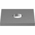 Bsc Preferred Zinc-Plated Steel Square Washer for 3/8 Screw Size 1-1/2 Width, 5PK 99041A146